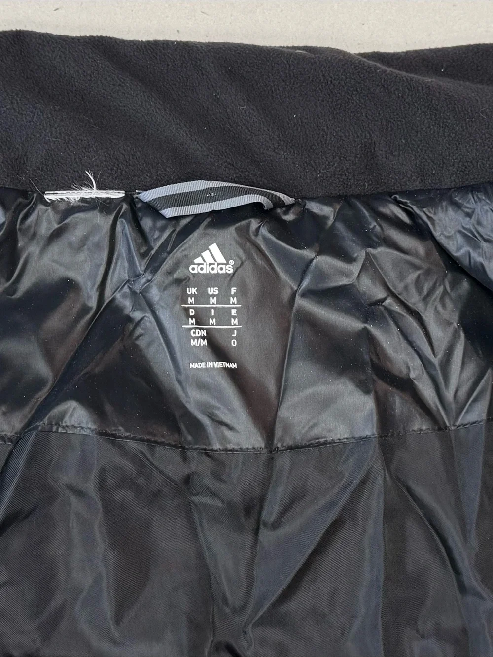 adidas Men’s Black Quilted Puffer Jacket